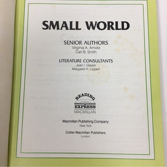 VINTAGE 1986 Small World Classroom Reading Book Homeschooling Library Level 7 - Picture 3 of 15